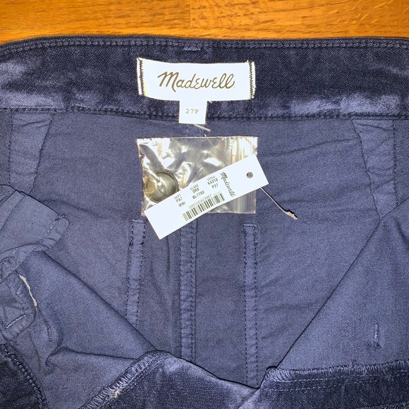 Madewell Velveteen Emmett Wide-Leg Crop Pants - Picture 8 of 8